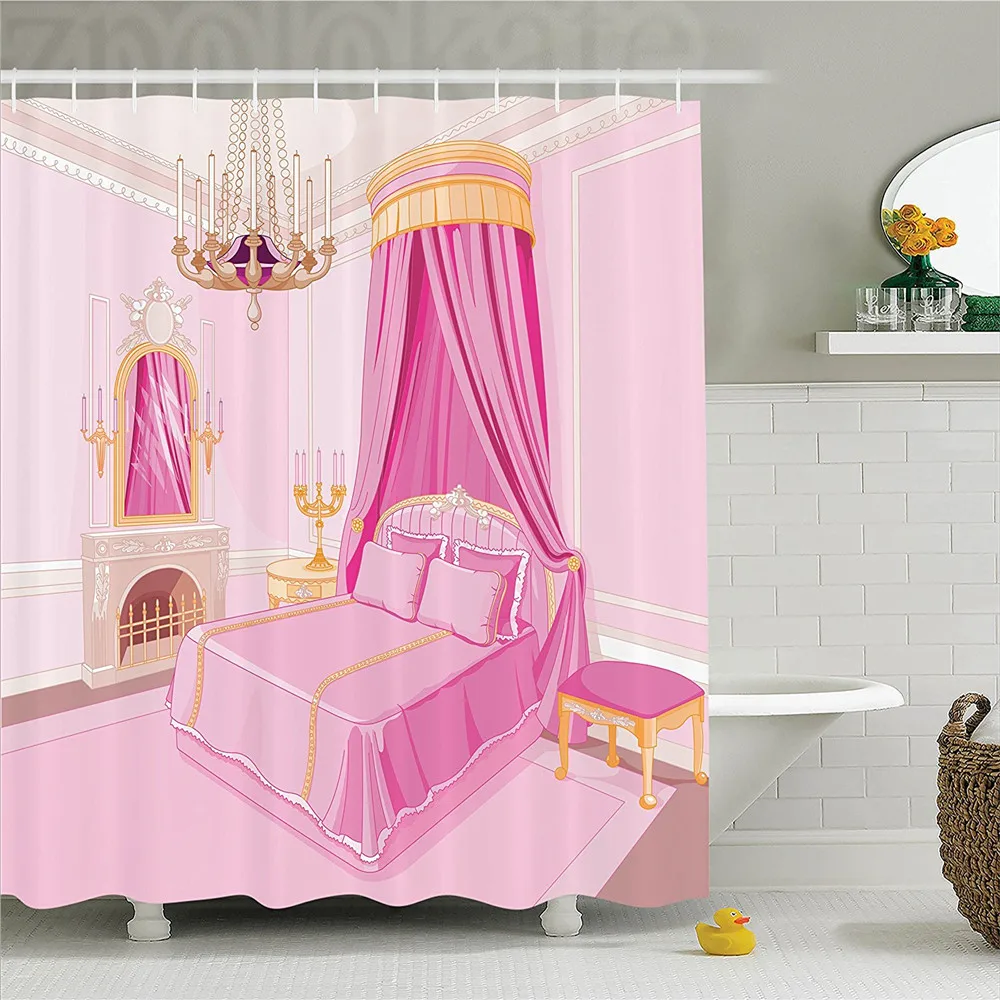 Декор для девочек подростков душевая занавеска в комплекте интерьер волшебной