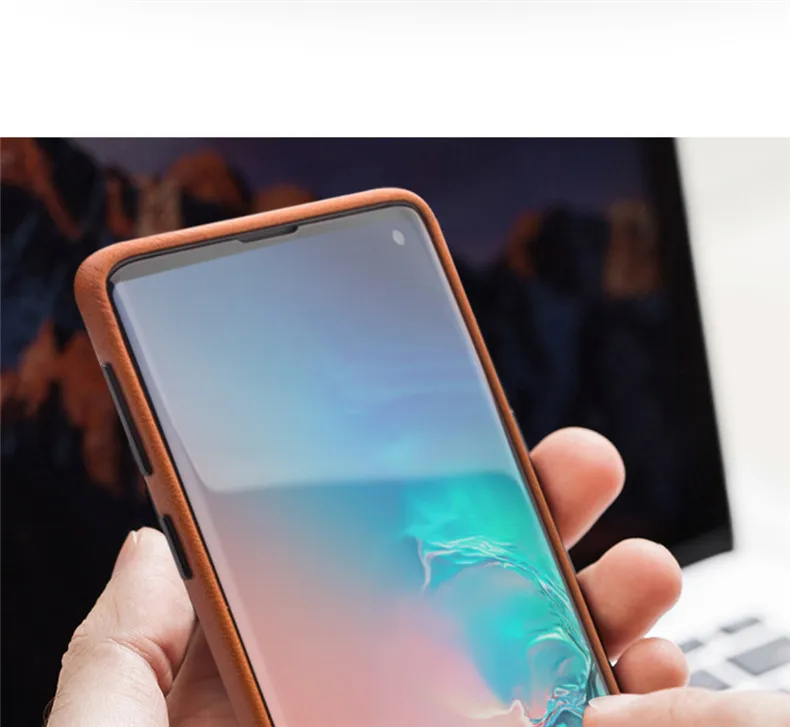 QIALINO, модная задняя крышка из натуральной кожи для samsung Galaxy S10, 6,1 дюймов, Роскошный чехол для телефона ручной работы для S10 Plus, 6,4 дюймов