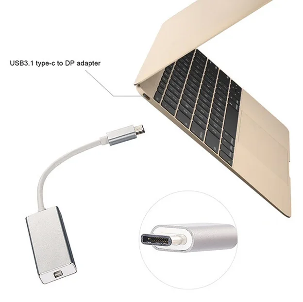 20 шт. USB 3.1 Type C мужской на Mini DP женский конвертер адаптер кабель для Apple Macbook Chromebook и мониторов.