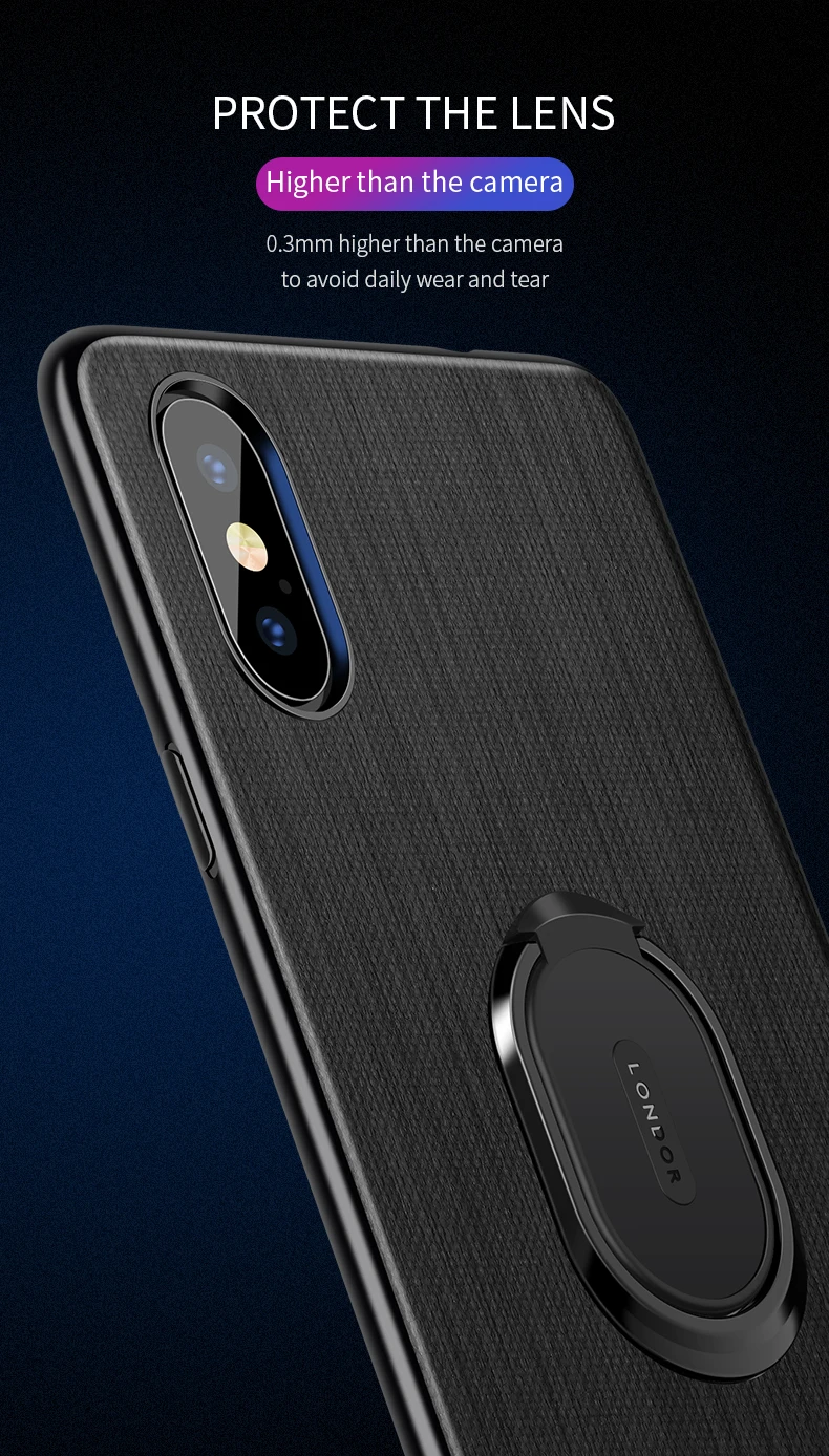 Для iphone Xs Max чехол люкс PU кожа Магнитная автомобиля кольцо держатель телефона Чехлы для iphone X XR 7 8 6 6s плюс Чехол