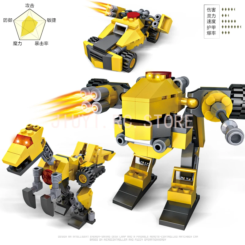 8in1 деформации робот подобные TransformersS Building Block 739 штук Совместимость Legos как детей