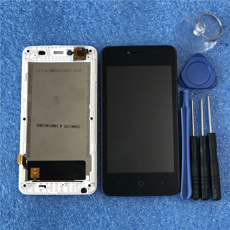 ЖК-экран для zte Blade AF3 A5 Pro Axisinternational+ сенсорная панель дигитайзер с рамкой для zte AF3