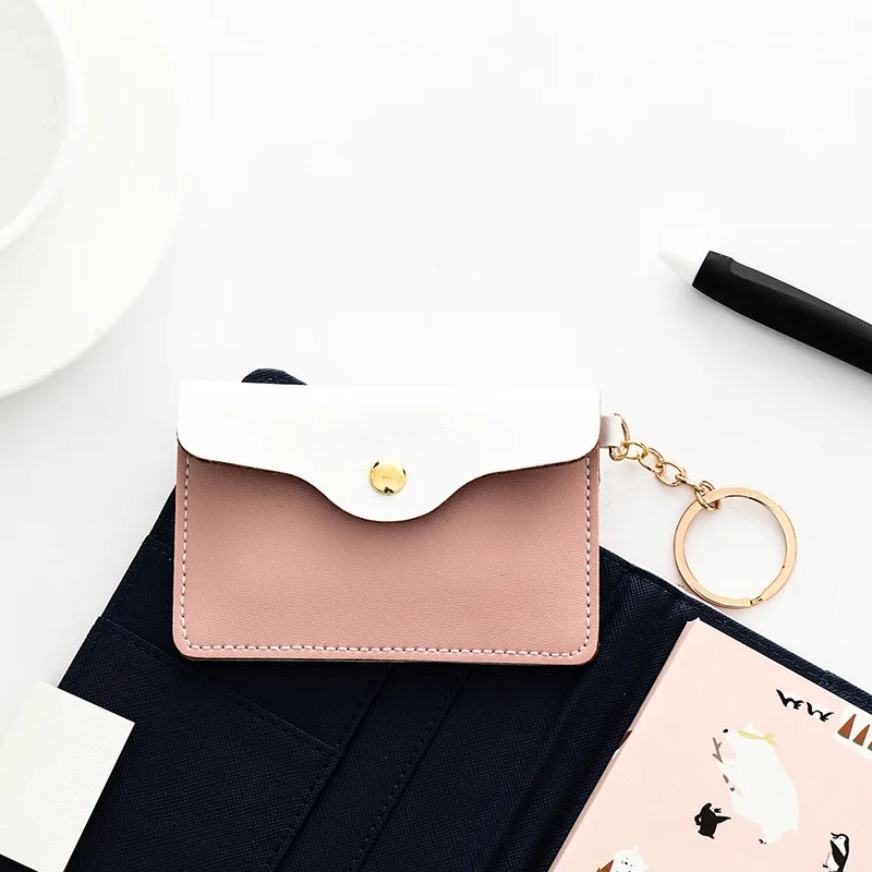 Helpro Card Stiker Note Storage Package PU Mini Cute Coin Bag Key Button Small Bus Set Certificate | Канцтовары для офиса и