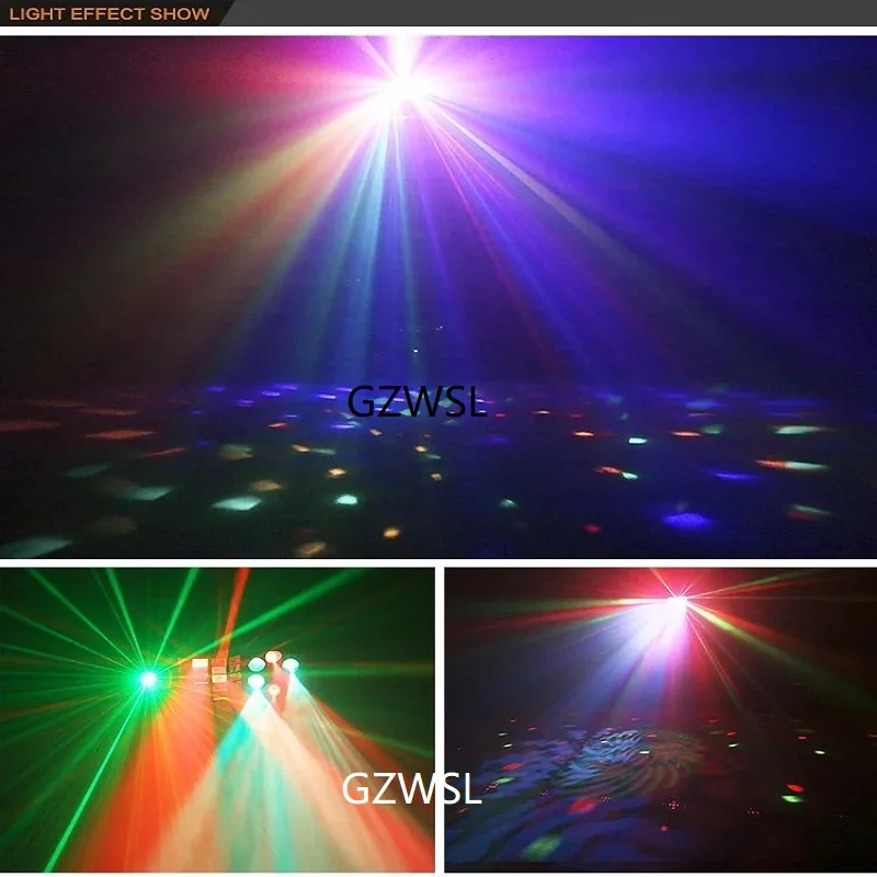 4 в 1DJ Освещение Многоцветный DMX 512 стробоскоп + gobo Дерби лазерный эффект |