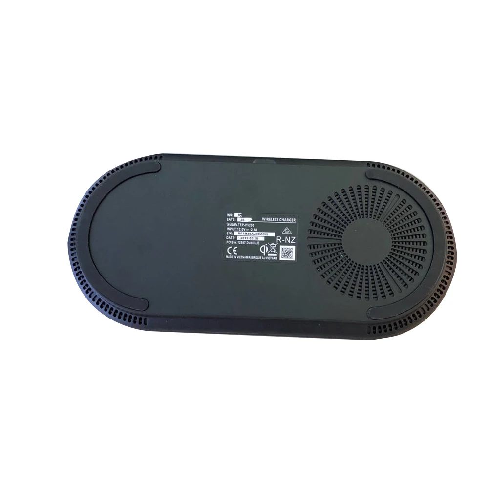 EP P5200 часы адаптер быстрой зарядки 2,0 черный 12 В Портативный USB порт Qi Беспроводное зарядное устройство 2100mA Универсальный Прочный для samsung