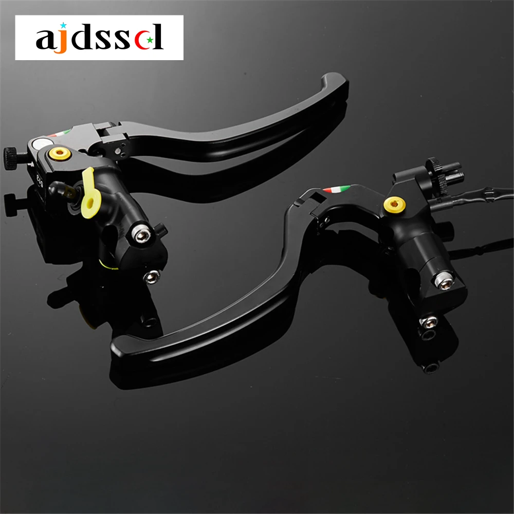 

Universal 7/8" 22mm Motorcycle 19RCS Brake Master Cylinder Hydraulic Pump Reservoir & Motorcycle Hydraulic Clutch Cylindr Levers