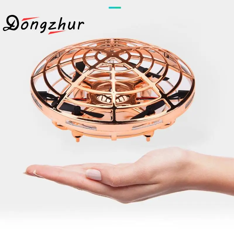 Мини Радиоуправляемый Дрон с датчиками 2,4g 4ch Квадрокоптер Gyro Fly Ball Smart без дистанционного управления Небьющийся Карманный Ufo безопасные игрушки для детей