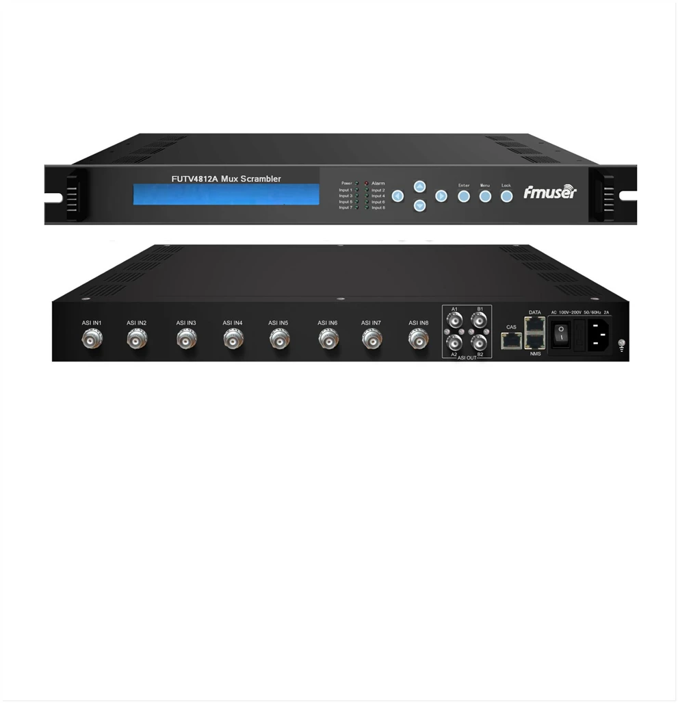 FUTV4812A IRD(8 ASI Input 2ASI 1 IP Ouput)Mux-Scrambler CATV Broadcasting system | Электроника