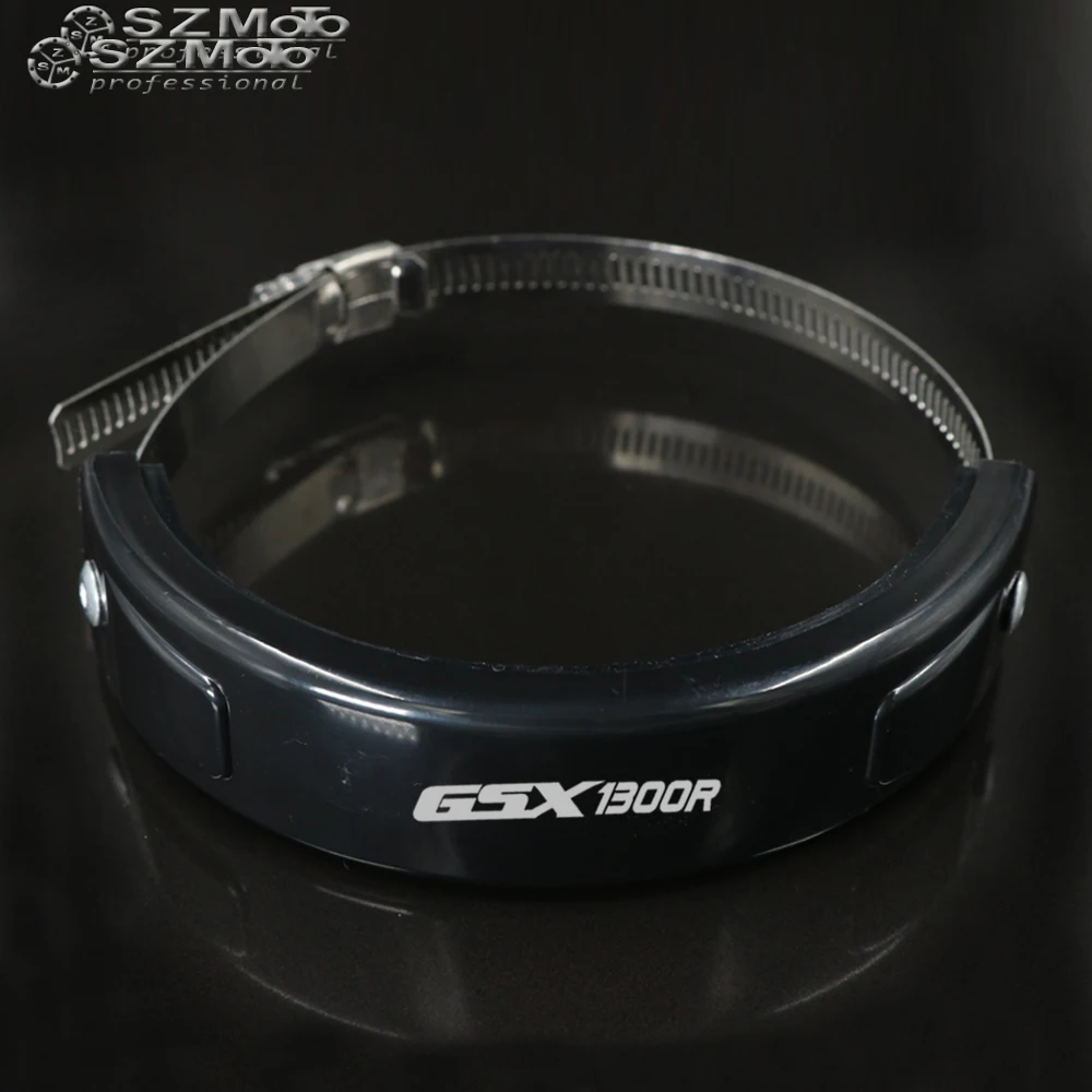 

For SUZUKI HAYBUSA GSXR1300 Silencer Round Oval Exhaust Protector Can Cover Motorcycle Accessories 100MM-140MM Protect LOGO