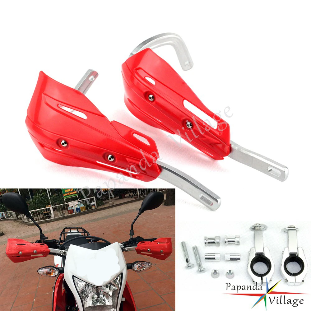 

Motocross 1-1/8" 28.6mm Handguards Handlebar Red Hand Guards Dirt Bike For Suzuki Yamaha Kawasaki Honda CRF 450/250L/M/Rally