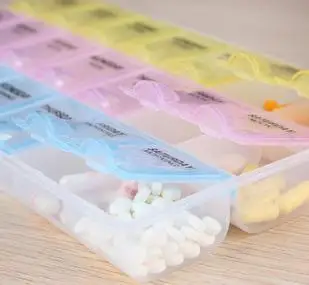 

5pcs Pill cases 7 day pill organizer Portable Storage Pill Medicine Box Holder Sorter Box Makeup Container Case Health Care