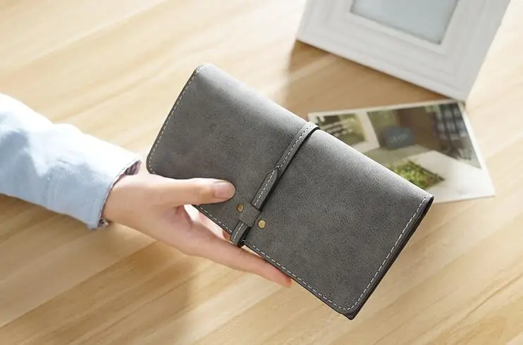 M394 Ms длинный кошелек женский тонкий тип матового нулевого кошелька дамская