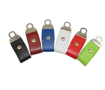 USB флеш накопитель брелок из кожи и металла флэш модные Creativo 2 0 Stick 128 Гб 64