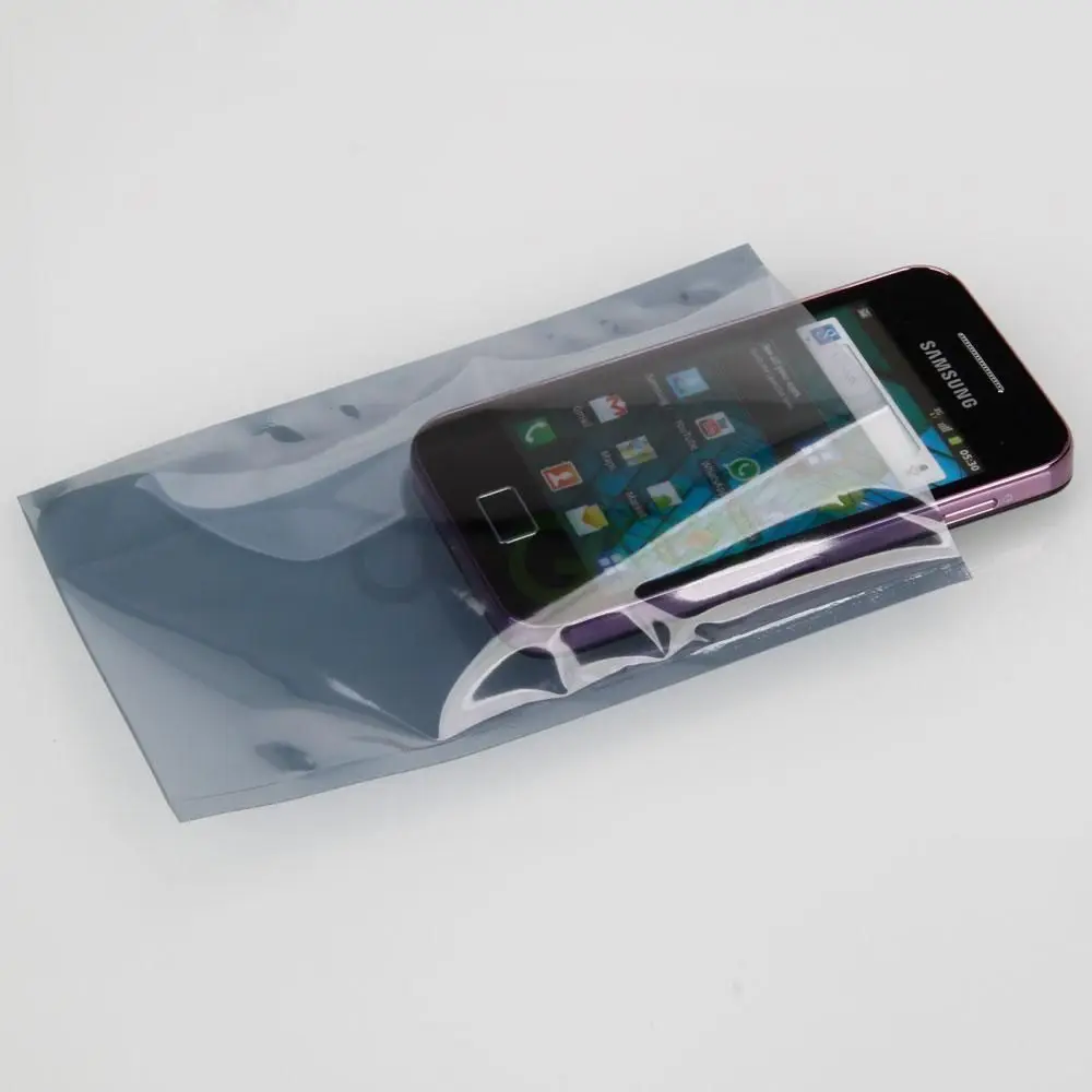 

11*18cm Anti Static Shielding Plastic Package Bags ESD Anti-Static Packing Bag Open Top Antistatic Storage Bag