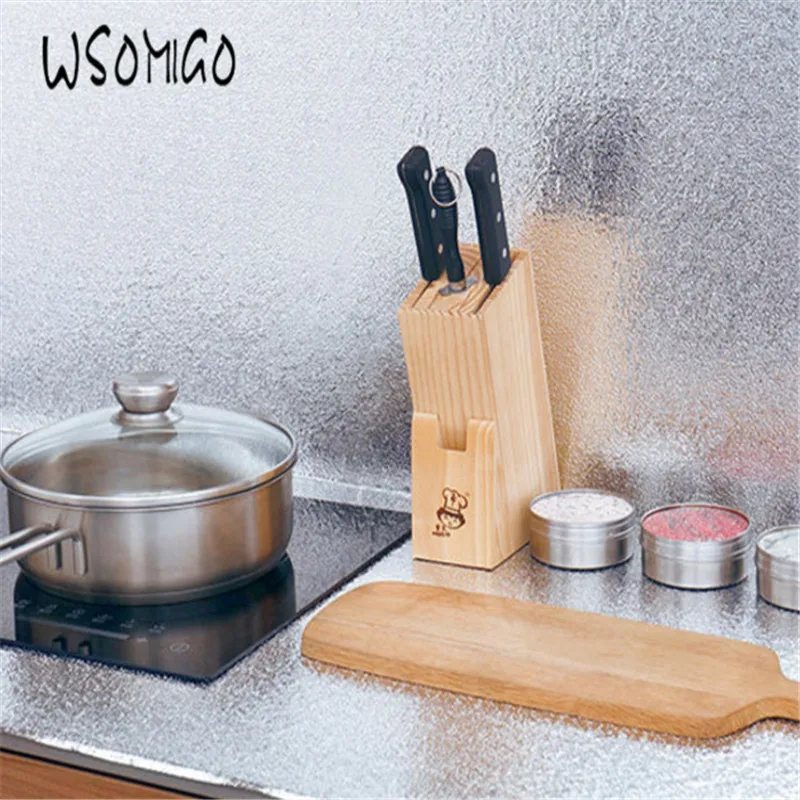 Кухонные аксессуары WSOMIGO 40*100 см самоклеящиеся для кухни маслостойкие стикеры на