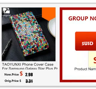 Телефон taoyunxi чехол для samsung Galaxy Star Plus Pro S7262 S7260 GT-S7262 i679 кожаный чехол с откидной крышкой