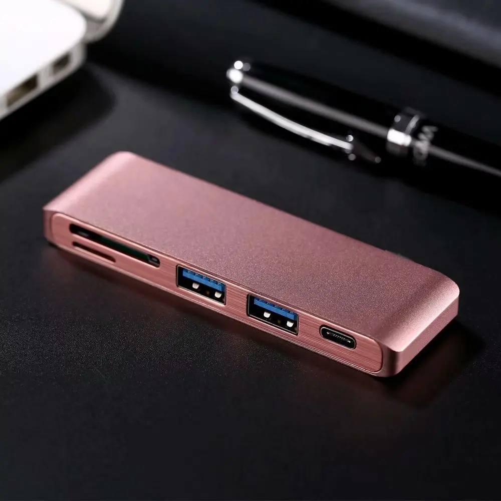 Тип-C USB концентратор до 2-порт USB3.0 + SD/устройство для считывания с tf-карт зарядка