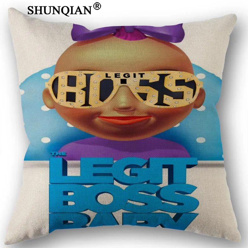 7 Изготовленный На Заказ Boss Baby напечатанная наволочка из парусины размером 45*45 см одной стороны, свадебных платьев, декоративных изделий и наволочка льняное белье Наволочка - Цвет: 7