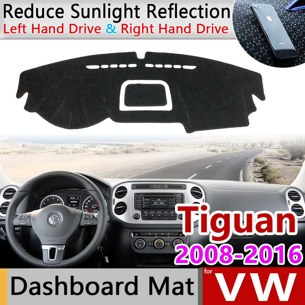 Для Volkswagen VW Tiguan MK1 2008 ~ 2016 Противоскользящий коврик на приборную панель Зонт