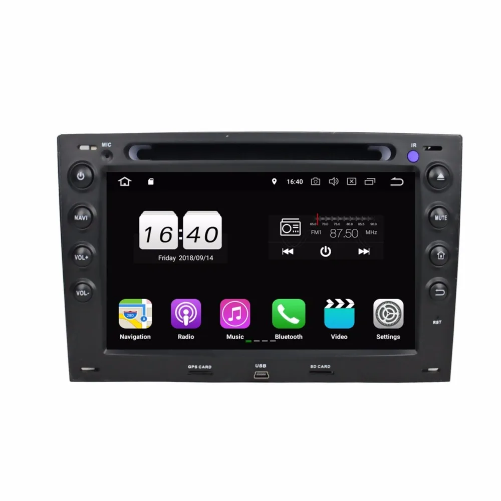HD Android 8 1 для Renault Megane 2003-2008 2009 ядер 2 Гб ОЗУ 16 ГБ Автомобильный dvd-плеер gps ГЛОНАСС