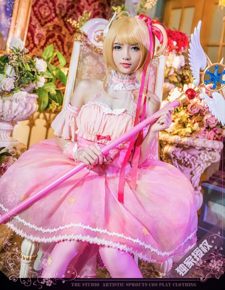 Новинка 2018 аниме карточка Captor косплей костюм сакуры Dreamworld розовая фотография на