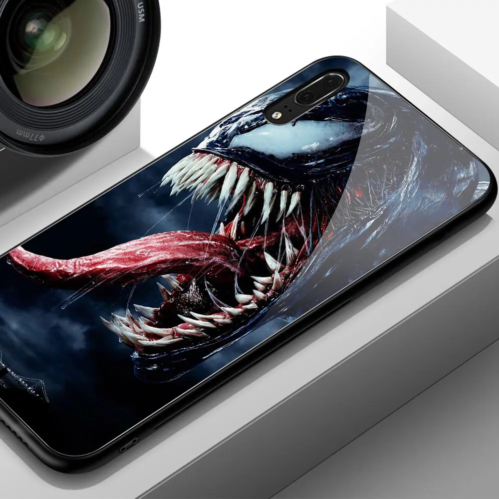 Для huawei P20 Lite чехол Venom Marvel закаленное стекло для huawei mate 9 10 Pro P10 P20 Lite Note 10 mate 20 Pro Honor v10
