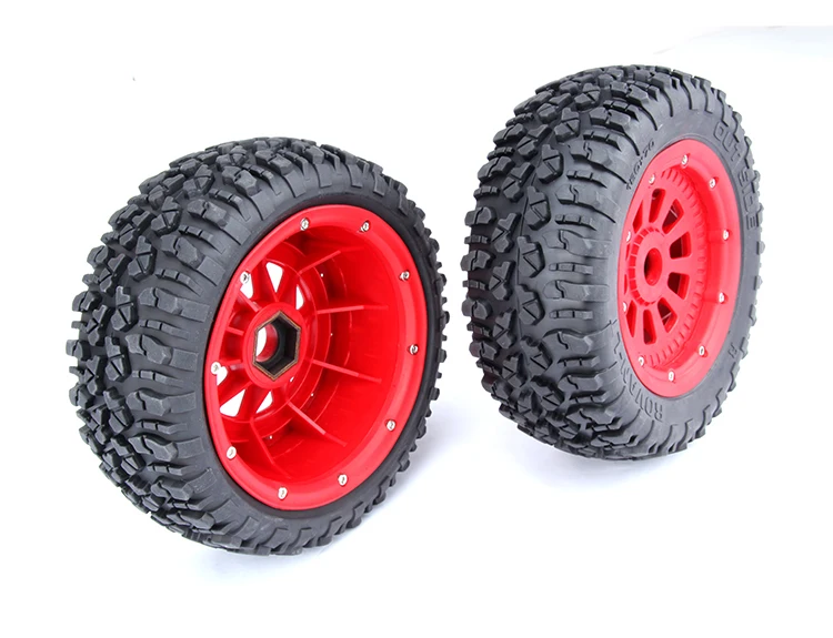 Нейлоновое колесо с полевой шиной в сборе для 1/5 LOSI 5IVE T Rovan LT|nylon fabric|nylon taffetatire nut |