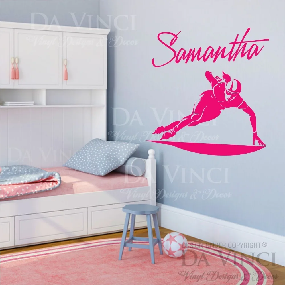 Виниловая наклейка для скоростного катания на коньках |