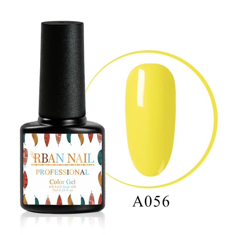 M30056 RBAN NAIL 7 мл чистый Гель-лак для ногтей замачиваемый УФ светодиодный Гель-лак Стойкий черный белый розовый основа для ногтей Гель-лак для маникюра - Цвет: M30056