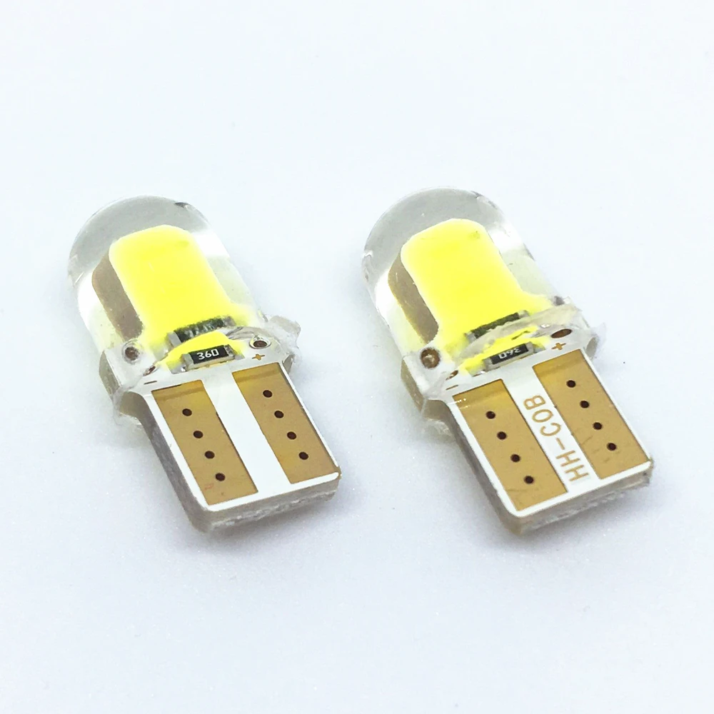 2 X Auto T10 светодиодный W5W LED супер яркие фотолампы белые 194 168 ные лампы 501 COB