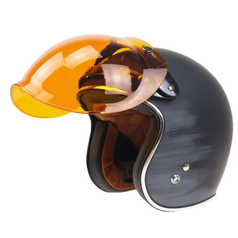 Мотоциклетный шлем в английском стиле beckham ретро с пузырьковым стеклом