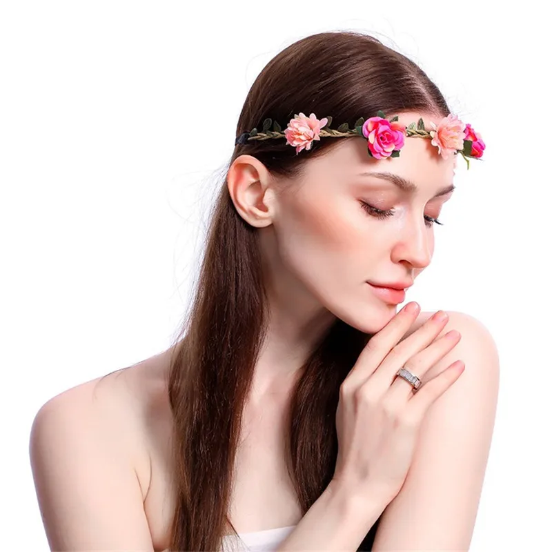 WPCZQVZA Горячие продажи женский цветочный ободок модный классический венок для волос для женщин элегантной невесты свадебной вечеринки аксессуар для волос.
