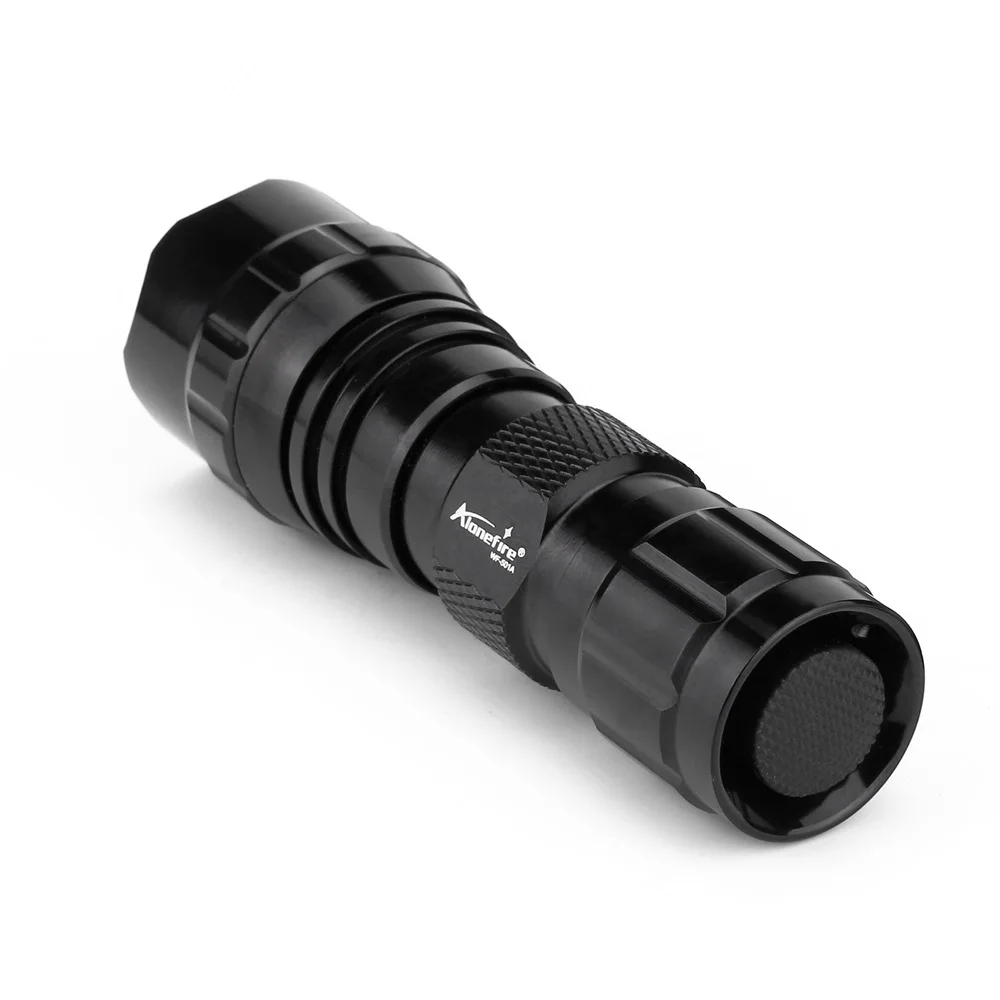 501A Мини Черный дорожный фонарь Водонепроницаемый светодиодный тактический