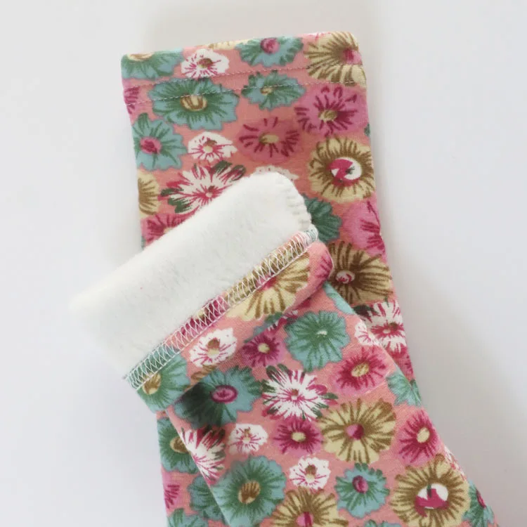 Осенне-зимние леггинсы с принтом для девочек плотные теплые детские штаны брюки