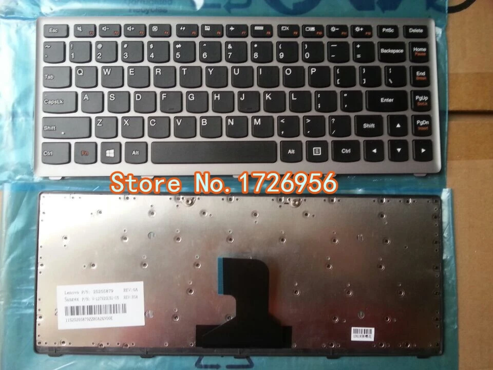 Оригинальная сменная Клавиатура для ноутбука LENOVO Z400 Z400A P400 Z410 Z400T US black|laptop