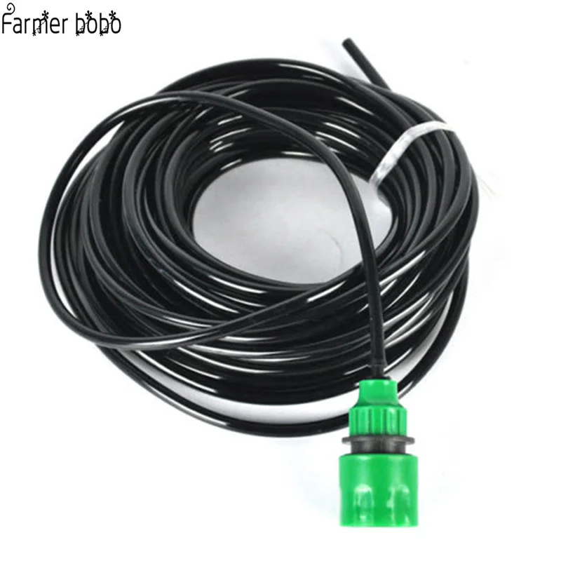 

High Quality 20M 4/7MM Black Micro Irrigation Pipe Water Hose Drip Watering Sprinkling Home Garden for Drip Arrow