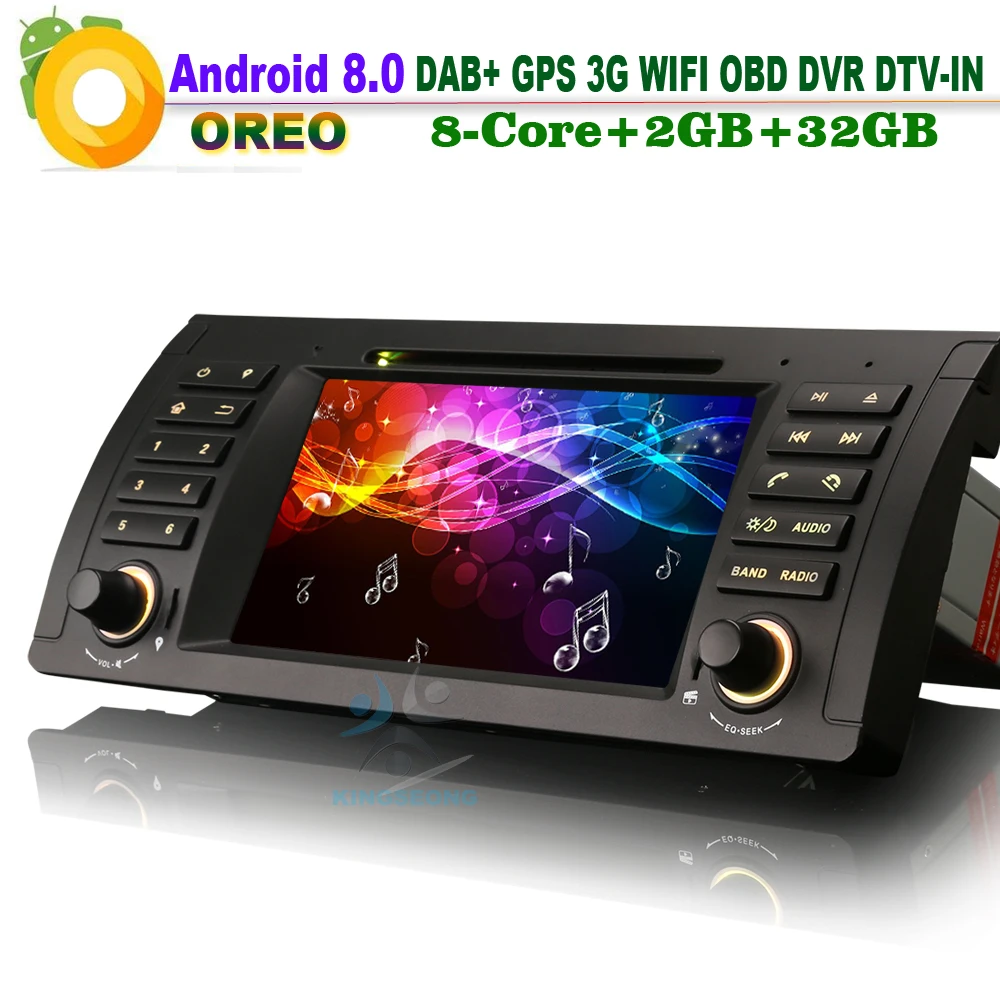 Android 8 0 DAB + WiFi 3G GPS головное устройство DVR DVD Navi DTV IN автомобильный стерео CAM OBD RDS BT