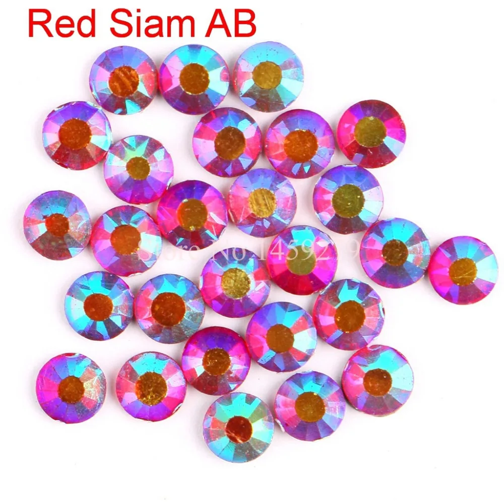 Стразы Red Siam AB с горячей фиксацией стразы для рукоделия стеклянных s|iron-on rhinestone|hotfix rhinestonesglass rhinestones |