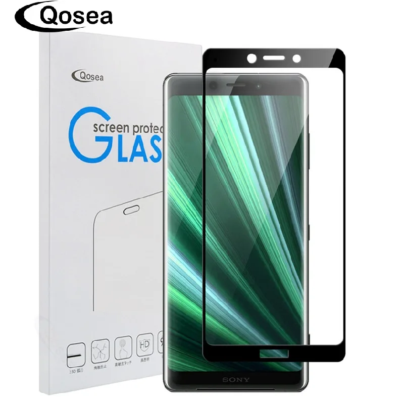 Qosea для sony Xperia XZ4 компактный Экран протектор гальваническим переднее сплошное
