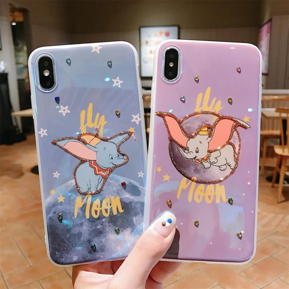 Милый мягкий силиконовый чехол для iPhone X Xs Max Xr 8 7 6 6s Plus Dumbo |