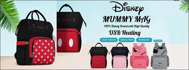 Disney Микки Маус многофункциональная женская сумка Кошелек Сумочка для ухода за ребенком модная сумка для мам подарки для девочек подлинные