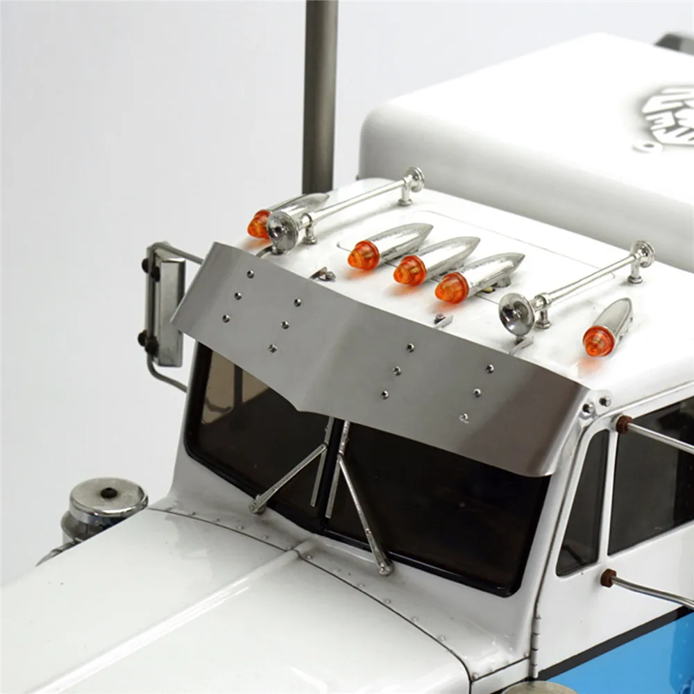 Металлические аксессуары для модернизации козырек Запчасти RC 1/14 DIY TAMIYA по супер