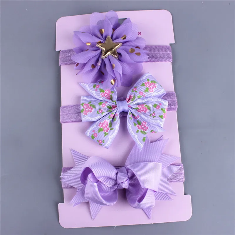 Pudcoco/комплект из 3 предметов головной убор модные детские банты с цветами для