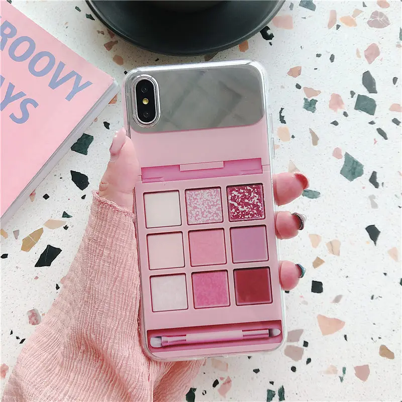 COOLY зеркало для одевания чехол iphone 6 6S 7 8 Plus XS Max XR X задняя крышка девочек Мягкий ТПУ