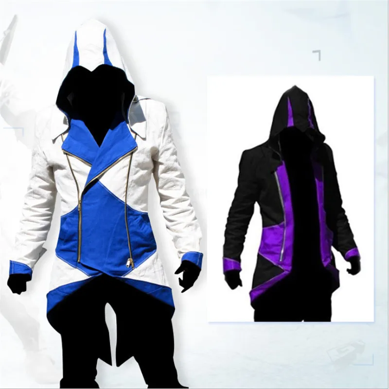 Куртка Красный чёрный костюм для косплея игры COS ласточкин хвост Коннор Хэллоуин