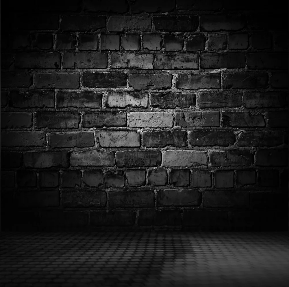 LIFE MAGIC BOX Black Brick Wall Background Backdrop Photography Woodland Party Photocall Wedding |