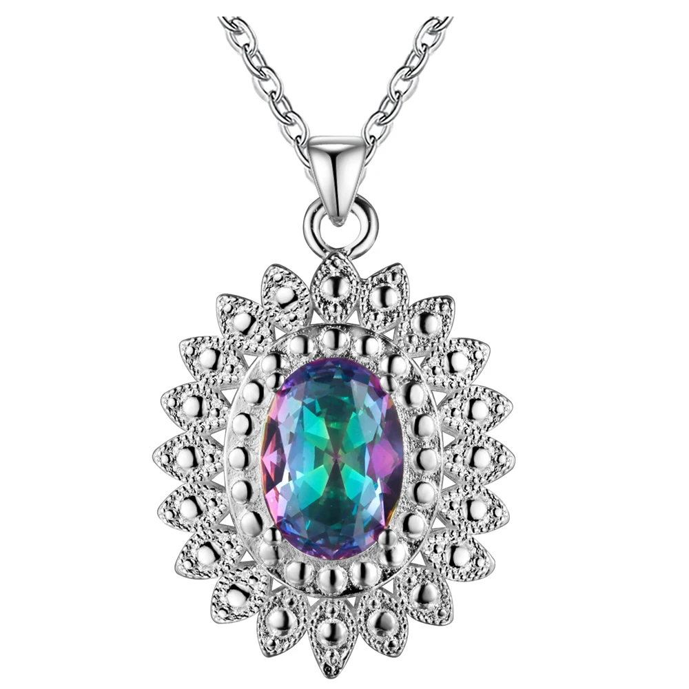 Яркие большие каменные яркие ожерелья и кулоны Новое поступление Высокое