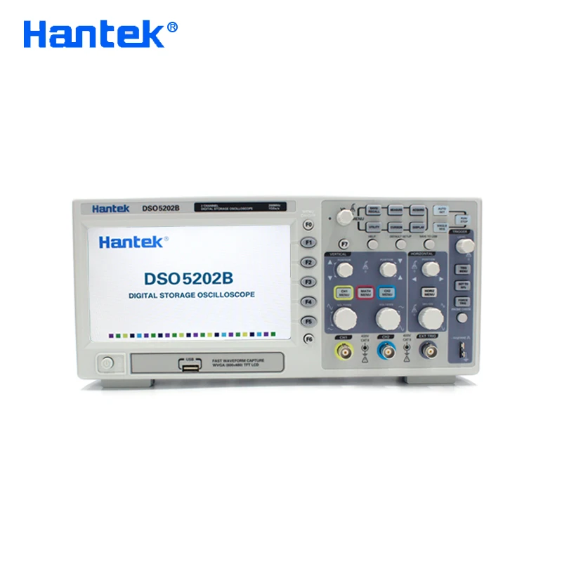 Цифровой осциллограф Hantek DSO5202B ручной 2-канальный 200 МГц ЖК-дисплей USB частота