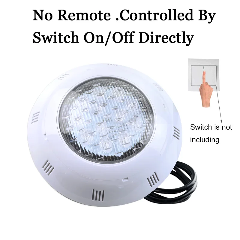 Switch Control Подводный смолы Fil светодиодный RGB светодиодный бассейн свет IP68 PAR56 настенный светодиодный бассейн 35 Вт 42 Вт 12 В piscinas для Spa пруд фонтан - Испускаемый цвет: Switch Control