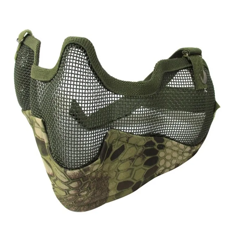Тактическое камуфляжное многоцветное военное пейнтбольное снаряжение Череп